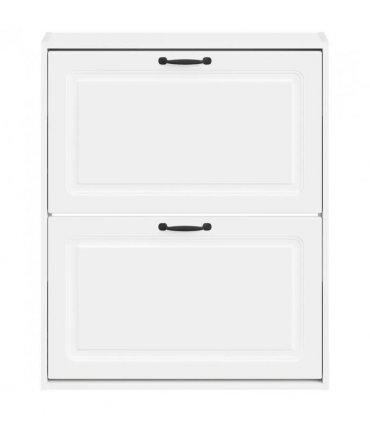 vidaXL Wall-Mounted Shoe Cabinet UTRECHT 71 x 17 x 86 cm White