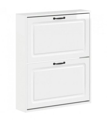 vidaXL Wall-Mounted Shoe Cabinet UTRECHT 71 x 17 x 86 cm — Colour: High gloss white
