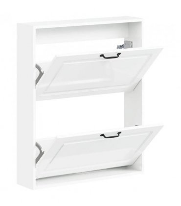 vidaXL Wall-Mounted Shoe Cabinet UTRECHT 71 x 17 x 86 cm — Colour: High gloss white