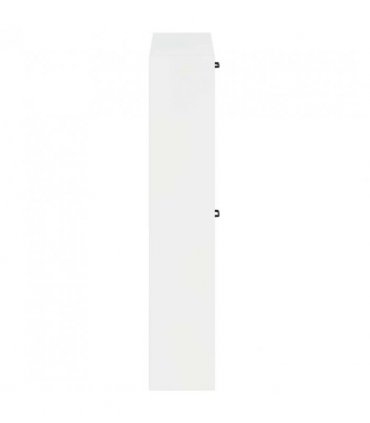 vidaXL Wall-Mounted Shoe Cabinet UTRECHT 71 x 17 x 86 cm — Colour: High gloss white