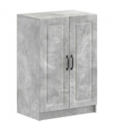 vidaXL Shoe Cabinet UTRECHT 59.5 x 39.5 x 87 cm Engineered Wood — Colour: Concrete grey