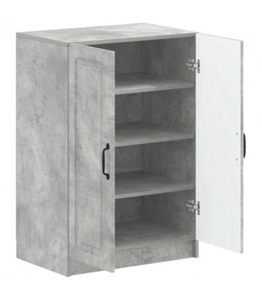 vidaXL Shoe Cabinet UTRECHT 59.5 x 39.5 x 87 cm Engineered Wood — Colour: Concrete grey