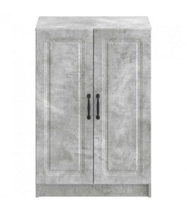 vidaXL Shoe Cabinet UTRECHT 59.5 x 39.5 x 87 cm Engineered Wood — Colour: Concrete grey