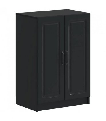 vidaXL Shoe Cabinet UTRECHT 59.5 x 39.5 x 87 cm Engineered Wood Black