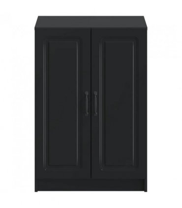 vidaXL Shoe Cabinet UTRECHT 59.5 x 39.5 x 87 cm Engineered Wood Black
