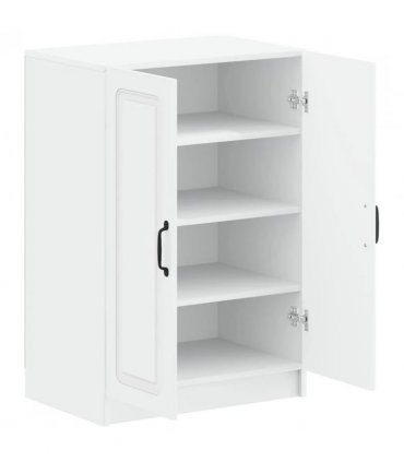 vidaXL Shoe Cabinet UTRECHT 59.5 x 39.5 x 87 cm Engineered Wood White