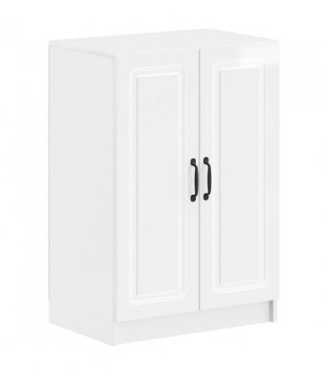 vidaXL Shoe Cabinet UTRECHT 59.5 x 39.5 x 87 cm Engineered Wood — Colour: High gloss white