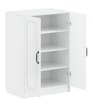 vidaXL Shoe Cabinet UTRECHT 59.5 x 39.5 x 87 cm Engineered Wood — Colour: High gloss white