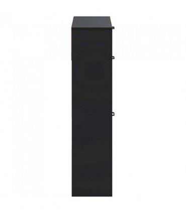 vidaXL Shoe Cabinet UTRECHT 78 x 24 x 100 cm Engineered Wood Black