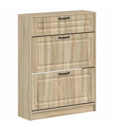 vidaXL Shoe Cabinet UTRECHT 78 x 24 x 100 cm Engineered Wood — Colour: Sonoma oak