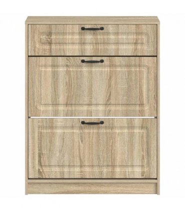 vidaXL Shoe Cabinet UTRECHT 78 x 24 x 100 cm Engineered Wood — Colour: Sonoma oak