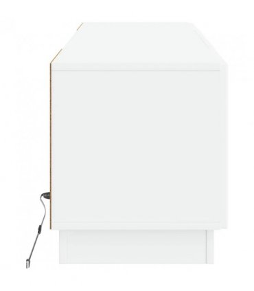 vidaXL LED TV Cabinet High Gloss White Engineered Wood — V0672276869
