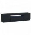 vidaXL LED TV Cabinet Black Engineered Wood — V0672276870