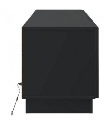 vidaXL LED TV Cabinet Black Engineered Wood — V0672276870