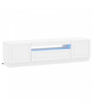 vidaXL LED TV Cabinet White Engineered Wood — V0672276871
