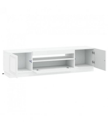 vidaXL LED TV Cabinet White Engineered Wood — V0672276871