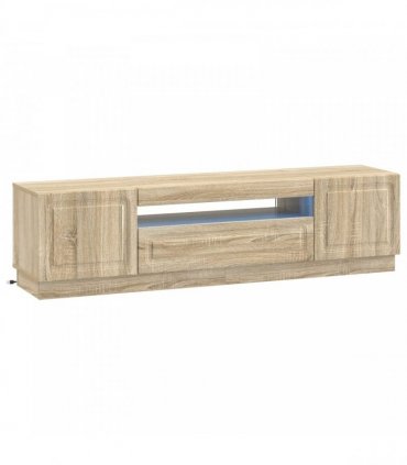 vidaXL LED TV Cabinet Sonoma Oak Engineered Wood — V0672276873