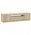 vidaXL LED TV Cabinet Sonoma Oak Engineered Wood — V0672276873