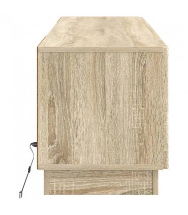 vidaXL LED TV Cabinet Sonoma Oak Engineered Wood — V0672276873