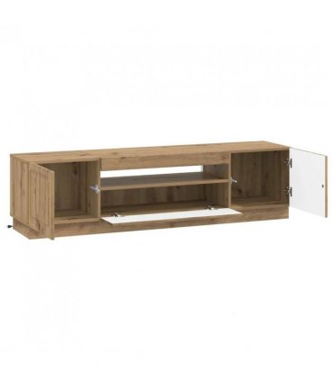 vidaXL LED TV Cabinet Artisan Oak Engineered Wood — V0672276874