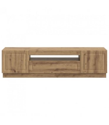 vidaXL LED TV Cabinet Artisan Oak Engineered Wood — V0672276874