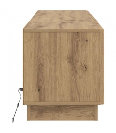 vidaXL LED TV Cabinet Artisan Oak Engineered Wood — V0672276874
