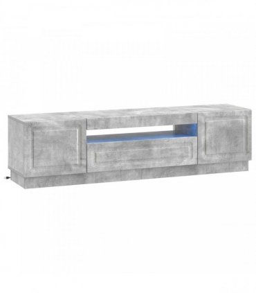 vidaXL LED TV Cabinet Concrete Grey Engineered Wood — V0672276876
