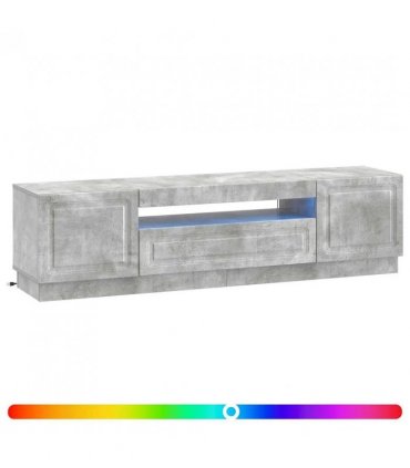 vidaXL LED TV Cabinet Concrete Grey Engineered Wood — V0672276876
