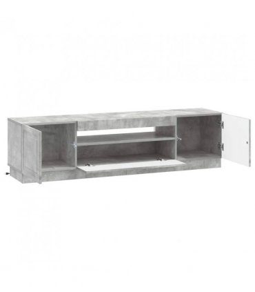 vidaXL LED TV Cabinet Concrete Grey Engineered Wood — V0672276876