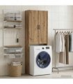 vidaXL Toilet Cabinet UTRECHT Artisan Oak 66 x 25.5 x 190 cm