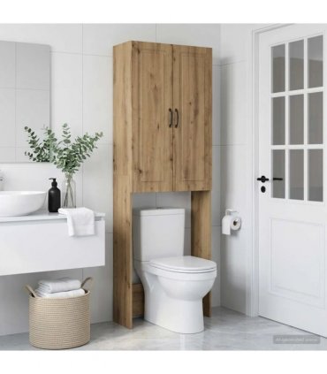 vidaXL Toilet Cabinet UTRECHT Artisan Oak 66 x 25.5 x 190 cm