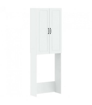 vidaXL Toilet Cabinet UTRECHT White 66 x 25.5 x 190 cm Engineered Wood