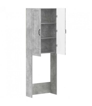 vidaXL Toilet Cabinet UTRECHT Concrete Grey 66 x 25.5 x 190 cm