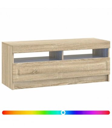 vidaXL LED TV Cabinet Sonoma Oak Engineered Wood — V0672276887