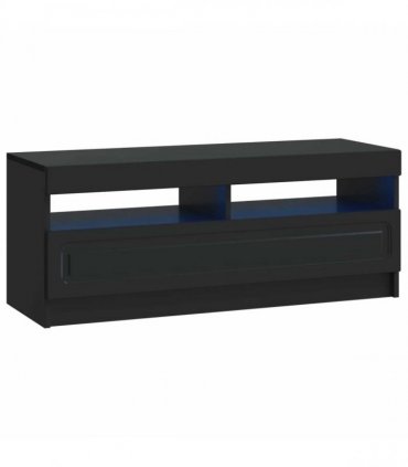vidaXL LED TV Cabinet Black Engineered Wood — V0672276890