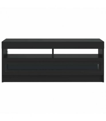 vidaXL LED TV Cabinet Black Engineered Wood — V0672276890