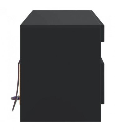 vidaXL LED TV Cabinet Black Engineered Wood — V0672276890