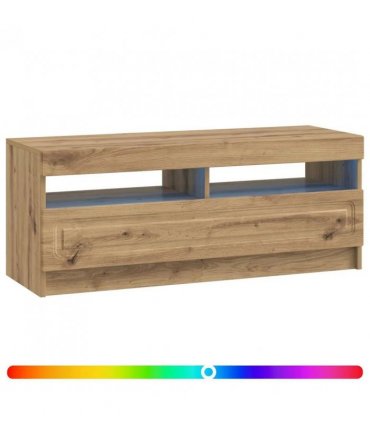 vidaXL LED TV Cabinet Artisan Oak Engineered Wood — V0672276892