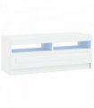 vidaXL LED TV Cabinet White Engineered Wood — V0672276893