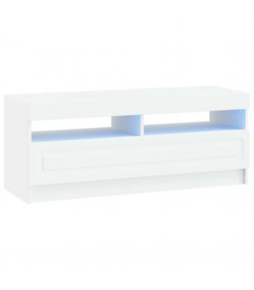 vidaXL LED TV Cabinet White Engineered Wood — V0672276893