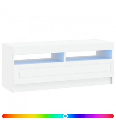 vidaXL LED TV Cabinet White Engineered Wood — V0672276893