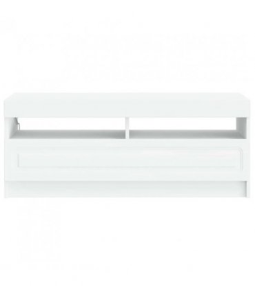 vidaXL LED TV Cabinet White Engineered Wood — V0672276893