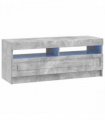 vidaXL LED TV Cabinet Concrete Grey Engineered Wood — V0672276894