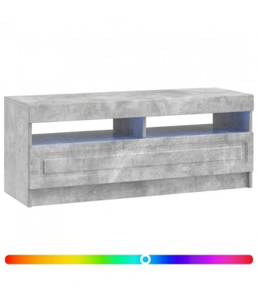 vidaXL LED TV Cabinet Concrete Grey Engineered Wood — V0672276894