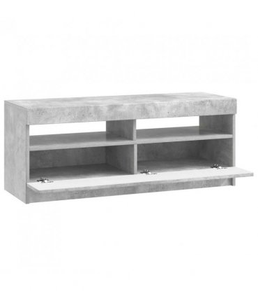vidaXL LED TV Cabinet Concrete Grey Engineered Wood — V0672276894