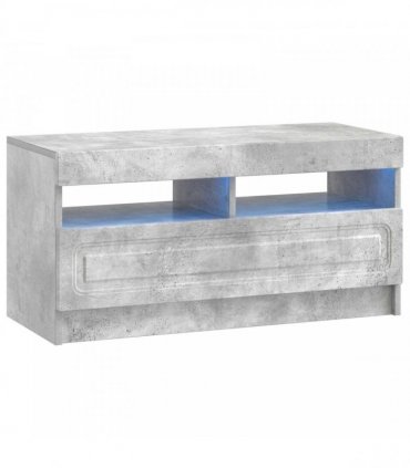 vidaXL LED TV Cabinet Concrete Grey Engineered Wood — V0672276899