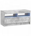 vidaXL LED TV Cabinet Concrete Grey Engineered Wood — V0672276899
