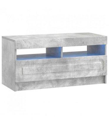 vidaXL LED TV Cabinet Concrete Grey Engineered Wood — V0672276899