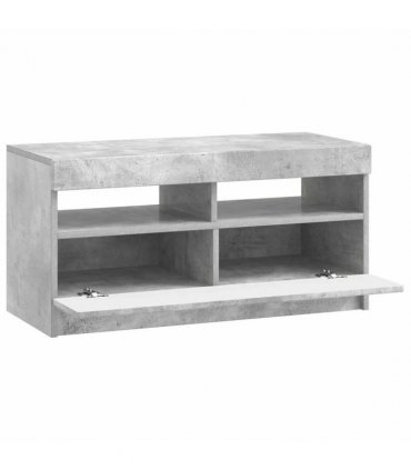 vidaXL LED TV Cabinet Concrete Grey Engineered Wood — V0672276899