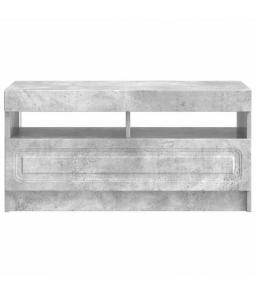 vidaXL LED TV Cabinet Concrete Grey Engineered Wood — V0672276899